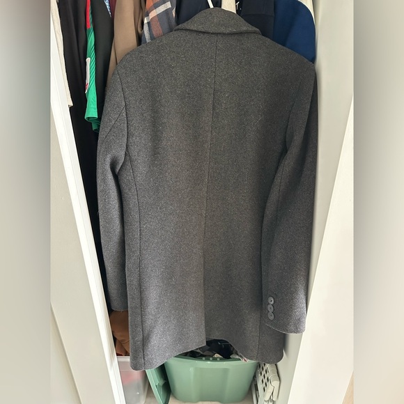 Frank & Oak Wool Blend Grey Coat - Picture 11 of 12